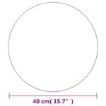 vidaXL Miroirs muraux 2 Pièces 40 cm Rond Verre
