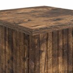 vidaXL Support de Plante Chêne fumé 30 5 x 30 x 100 5 cm