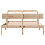 vidaXL Cadre de lit sans matelas 120x190 cm bois de pin massif