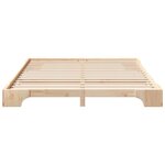vidaXL Cadre de lit Marron 160 x 210 cm Pin massif