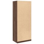 vidaXL Garde-robe chêne marron 80x50x200 cm bois d'ingénierie