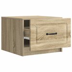 vidaXL Table basse Chêne Sonoma 49 x 50 x 37 cm Bois d'ingénierie