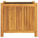 vidaXL Jardinière avec doublure 54x31x50 cm bois massif d'acacia