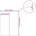 vidaXL Bâche de piscine gris clair 300x220 cm géotextile polyester