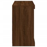 vidaXL Buffet avec lumières LED chêne marron 81x37x67 cm