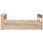 vidaXL Cadre de lit sans matelas 140x200 cm bois massif de pin
