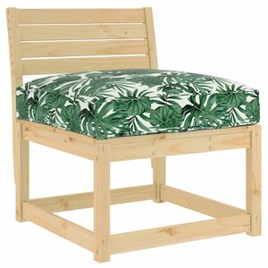 vidaXL Coussin pour assise de palette Motif de feuille 70 x 70 x 12 cm