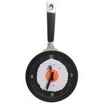 325164 vidaXL Wall Clock with Fried Egg Pan Design 18 8 cm