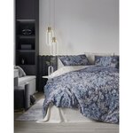 Parure de lit - housse de couette 220 x 240 + 2 taies d'oreiller 60 x 60 - Satiné coton - Beige