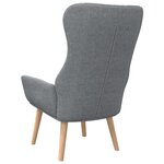 vidaXL Chaise de relaxation Gris clair Tissu