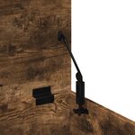vidaXL Boîte de rangement chêne fumé 90x35x35 cm bois d'ingénierie