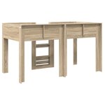vidaXL Lit Superposé pour Enfants Chêne Sonoma 90 x 190 cm
