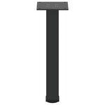 vidaXL Pieds de table basse 4 pièces Noir 30-32 cm Acier