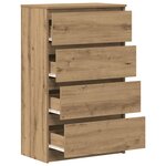 vidaXL Buffet chêne artisanal 60x35x98 5 cm bois d'ingénierie
