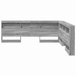 vidaXL Tête de lit de rangement Sonoma gris 200 cm Bois d'ingénierie