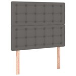 vidaXL Cadre de lit avec tête de lit Gris 90x200 cm Similicuir