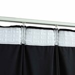 vidaXL Rideaux occultants avec crochets 2 Pièces Velours Noir 140x225 cm