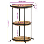 vidaXL Table d'appoint Ø55x83 cm bois de manguier massif