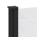 vidaXL Auvent latéral rétractable blanc 120x500 cm