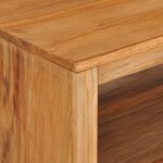 vidaXL Table basse 110x60x40 cm bois de teck massif