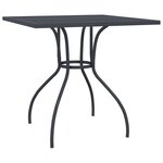 vidaXL Ensemble à manger de jardin 3 Pièces anthracite acier