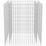 vidaXL Lit surélevé à gabion Acier galvanisé 90x90x100 cm
