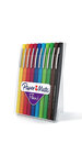 Paper mate flair original - 10 feutres d'écriture - assortiment de couleurs - pointe moyenne 0.7mm