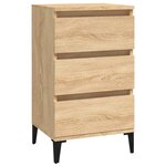 vidaXL Table de chevet chêne sonoma 40x35x70 cm bois d'ingénierie
