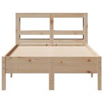 vidaXL Cadre de lit sans matelas 90x200 cm bois de pin massif