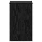 vidaXL Supports de plantes 2 Pièces Chêne noir 30 x 30 x 50 cm en bois d'ingénierie.