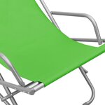vidaXL Chaises à bascule lot de 2 Acier Vert