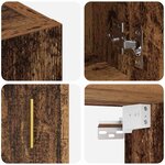 vidaXL Meuble mural Bois ancien 60 x 31 x 70 cm Bois d'ingénierie