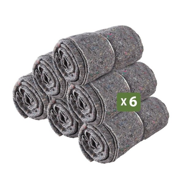 Pack and Move - Lot 6 Couvertures De Protection Pour Déménagement Et Stockage - 1 5 X 2 M - Épaisse Et Résistante - Protection TV Protection Meubles