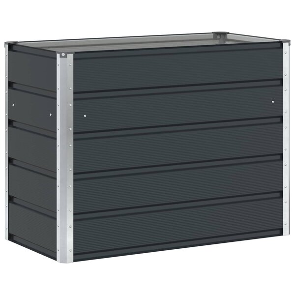 vidaXL Jardinière Anthracite 100 x 50 x 75 cm Acier galvanisé