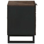 vidaXL Cabinet de chevet Noyer 40 x 33 x 46 cm Bois d'acacia massif