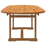 vidaXL Ensemble à manger de jardin 9Pièces bois d'acacia solide textilène