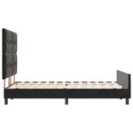 Cadre de lit vidaXL Noir 140x190 cm Velours