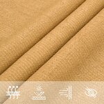 vidaXL Voile d'ombrage 160 g/m² carré sable 5x5 m PEHD