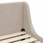 vidaXL Cadre de lit pour enfants avec tête de lit Gris clair