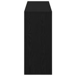 vidaXL Buffet Chêne noir 120 x 30 x 75 cm Bois d'ingénierie