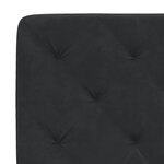 vidaXL Lit avec matelas noir 90x200 cm velours