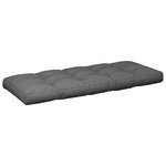 vidaXL Coussins de palette lot de 2 anthracite tissu