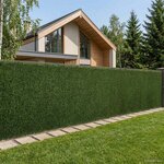 vidaXL Clôture Artificielle Vert clair 1 5 x 4 m PVC et Acier