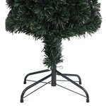 vidaXL Arbre de Noël artificiel mince et support 120 cm fibre optique