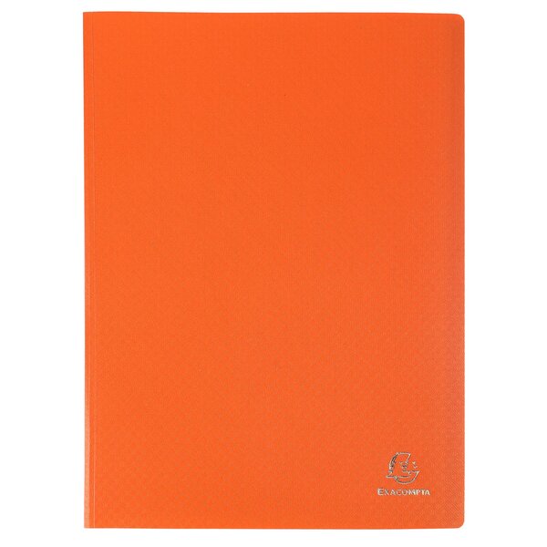 Protège-documents En Polypropylène 5/10e Opak Pochettes Cristal 160 Vues - A4 - Orange - X 8 - Exacompta