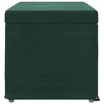 vidaXL Tabouret Vert foncé 81 x 41 x 40 cm Velours et Bois Composite