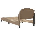 vidaXL Cadre de lit avec tête de lit Cappuccino 80x200 cm Similicuir