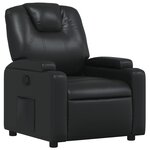 vidaXL Fauteuil inclinable Noir Similicuir