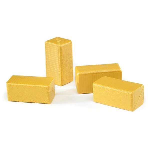 Bruder 02342 - Ballots de paille parallélépipédiques. Set de 4 pièces.