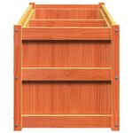 vidaXL Jardinière cire marron 90x50x70 cm bois de pin massif
